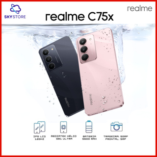 Realme C75x 4G 256GB Memória, 8GB RAM, Câmera 50MP, Processador  Mediatek Hélio G81 Ultra, Versão Global, Novo em Oferta na Shopee