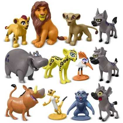 Bonecos Miniaturas A Guarda Do Leão O Rei Leão Simba Bunga Ono Nala Mafusa Kion Basi