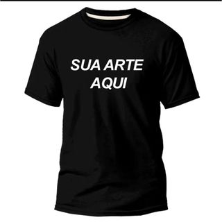 Camiseta  Algodão Com Frase ou Logo Personalizada, Sua Frase, Sua Logo Ou Arte para O DIA, UNISSEX