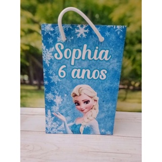 PEGUE E MONTE - Sacolinhas Frozen  personalizadas tamanho P/ lembrancinhas - Sacolinhas - Aniversário em Oferta na Shopee