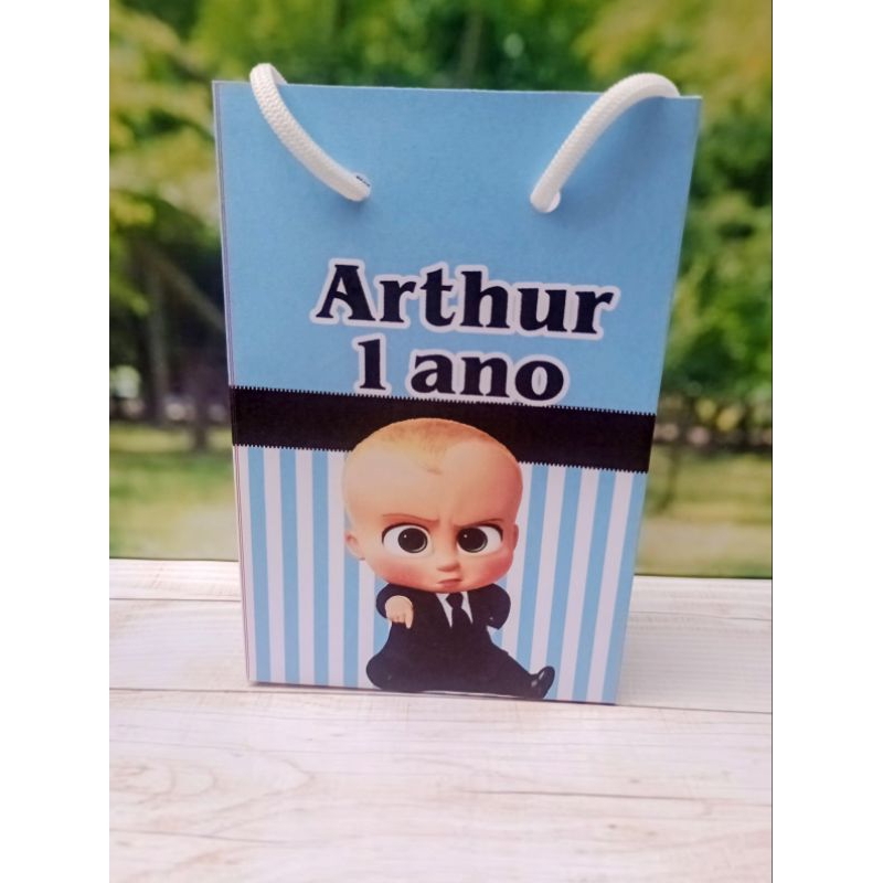 PEGUE E MONTE - Sacolinhas Poderoso Chefinho personalizadas tamanho P/ lembrancinhas - Sacolinhas - Aniversário