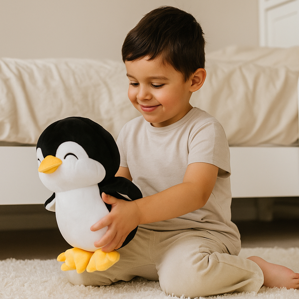 Pinguim de Pelúcia 24cm Bicho de Pelúcia Decorativo Brinquedo Dia das Crianças Antialérgico em Oferta na Shopee