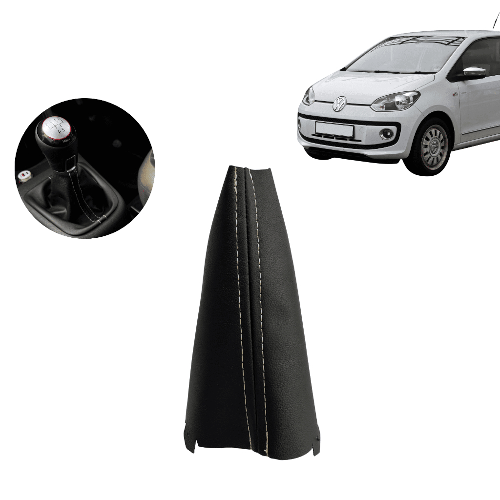Capa Coifa Câmbio Up Move 2015 A 2022 Couro Courvin Preto