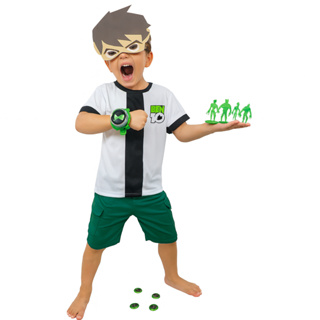 Fantasia Infantil Roupa Ben 10 Com Omnitrix Lança Disco em Oferta na Shopee
