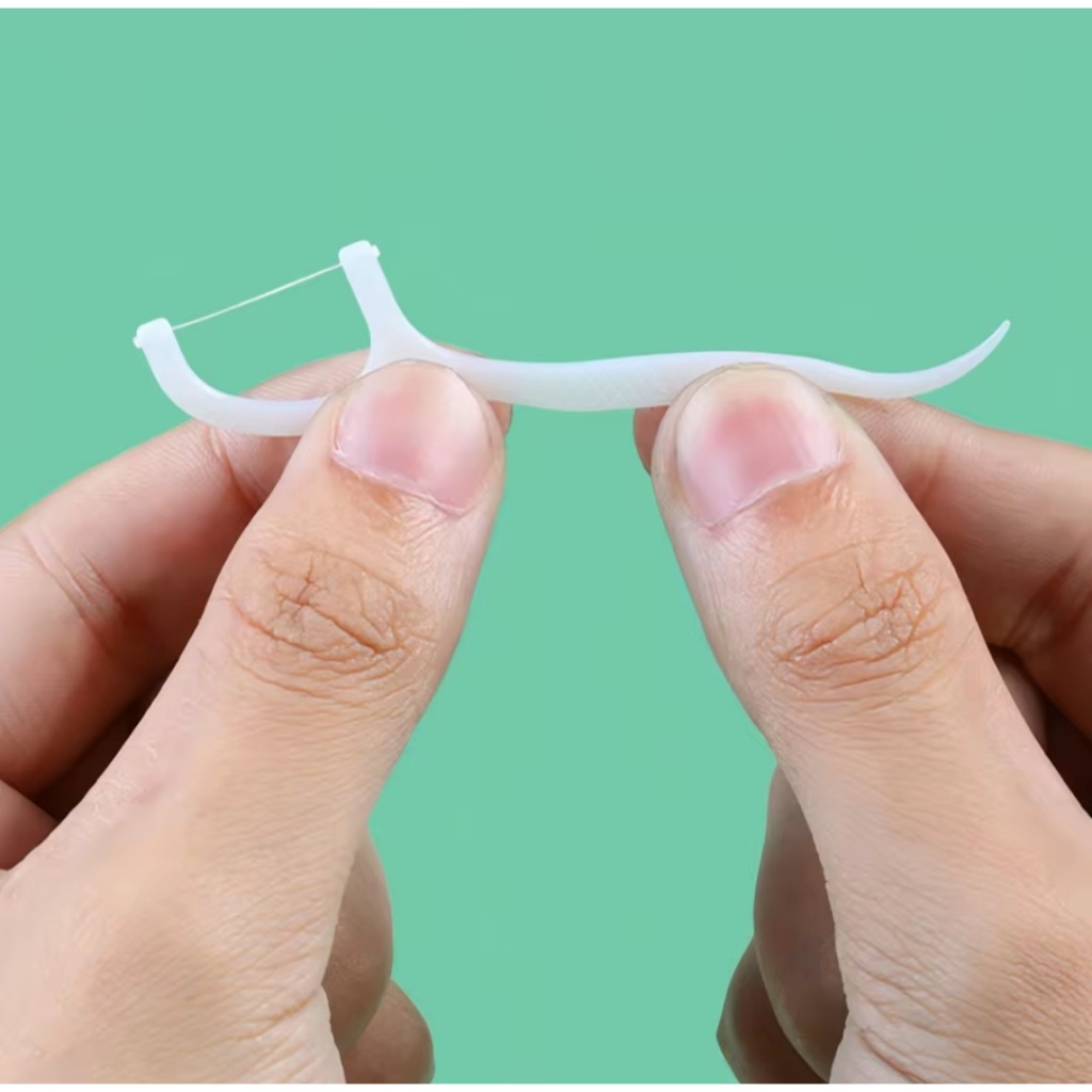 Fio Dental Com Haste Dente Odonto Saúde Higiene Limpeza Tártaro