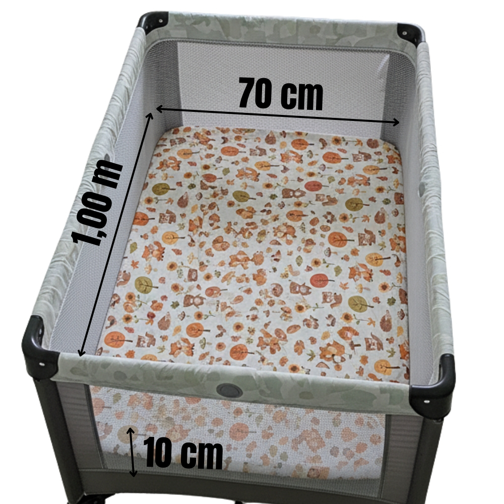 Kit 02 Lençol Avulso com Elástico Berço Desmontável Camping Chiqueirinho Percal 400 Fios em Oferta na Shopee