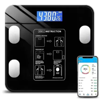 Balança Digital de Bioimpedância Premium com Bluetooth