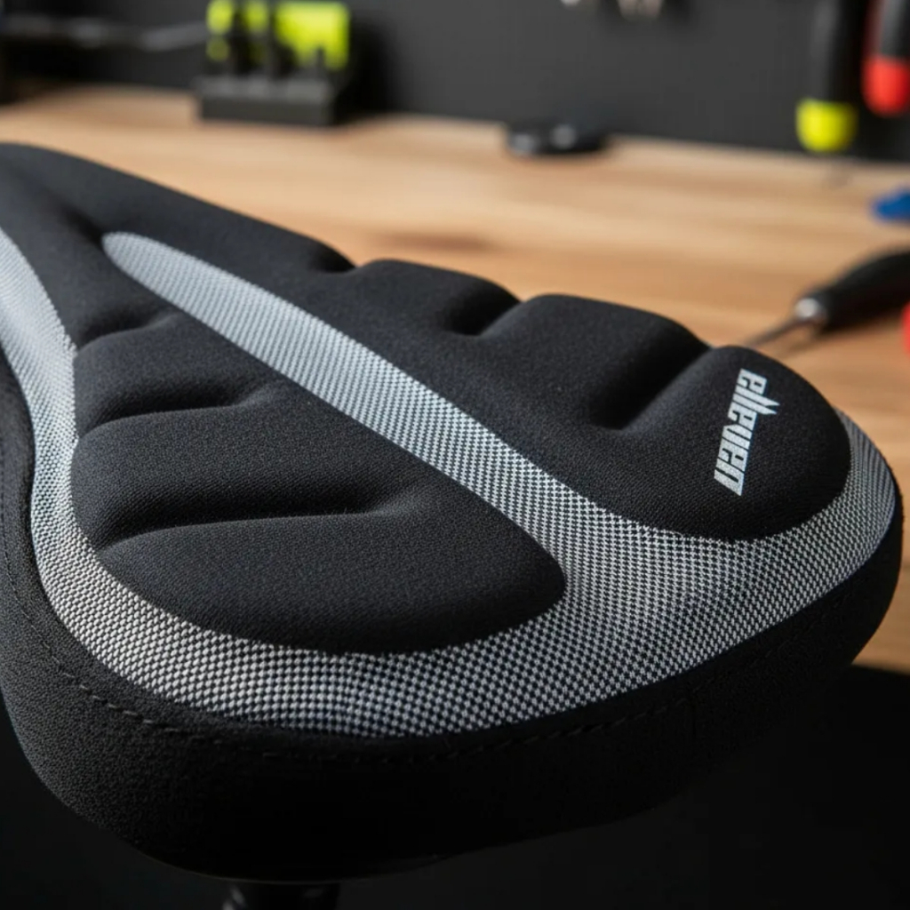 Capa De Banco Selim Bike Gel Silicone Confortável Respirável Academia Spinning Bmx