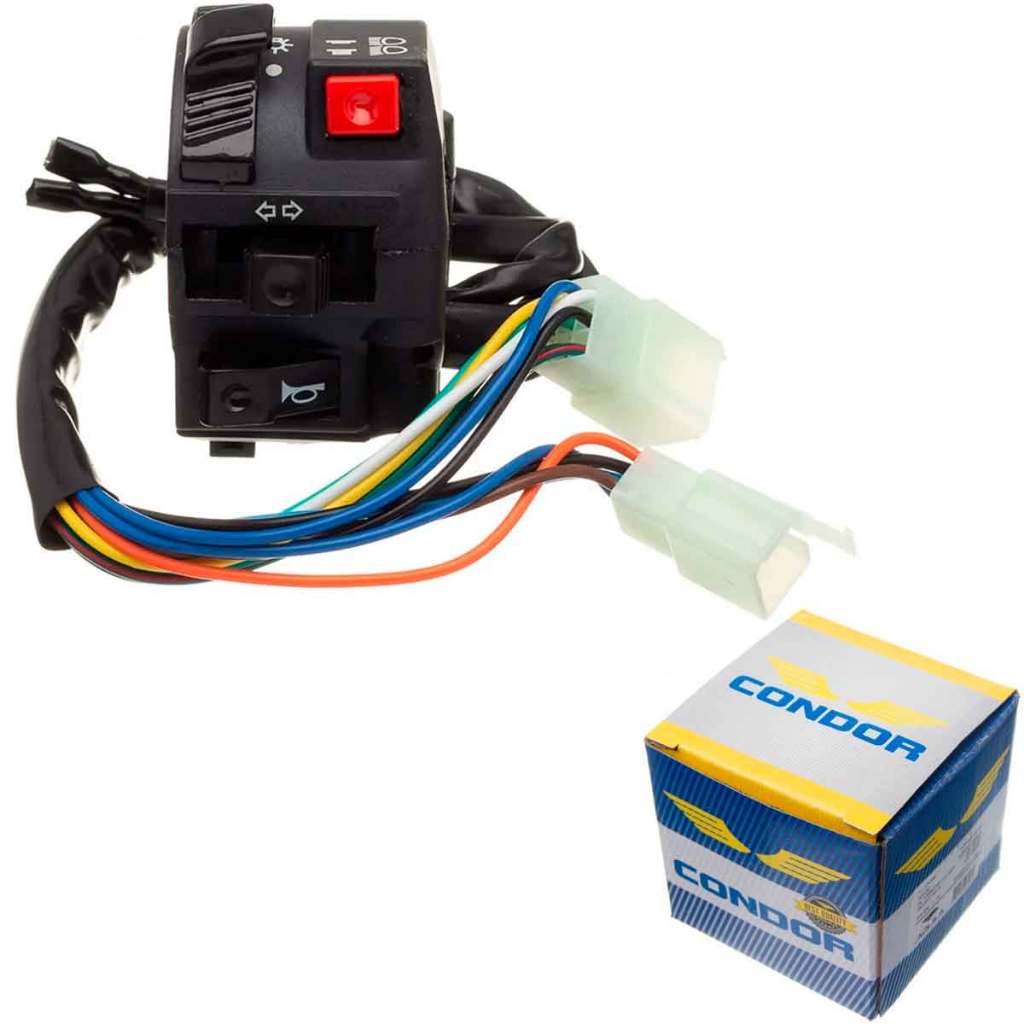 Punho Chave Luz Pisca Buzina Honda Xlr 125 Es 2001 2002 em Oferta na Shopee