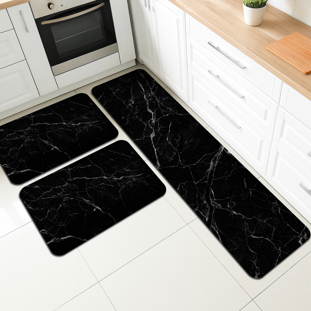 Tapete Passadeira Marmorizado Kit com 3 Tapetes Marmorizados Tapete Sala Cozinha em Oferta na Shopee