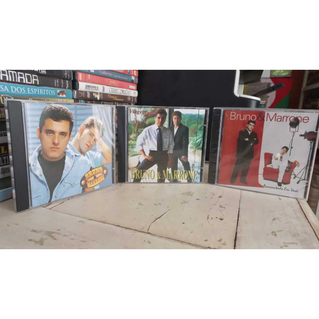 CDs Bruno e Marrone -raros - chantecler Vol 2 Favo de mel(Novo) -Acorrentado em Voce (lacrado)- Viagem (NOVO)