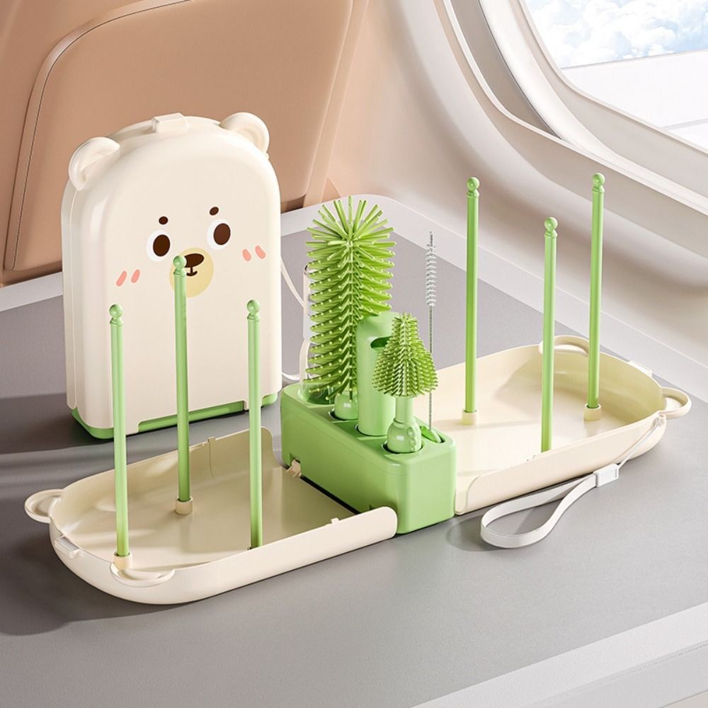 Kit Escovas Limpeza 12 Peças Mamadeira Bico Chupetas Escorredor Copos Garrafas Estojo Viagem Passeio em Oferta na Shopee