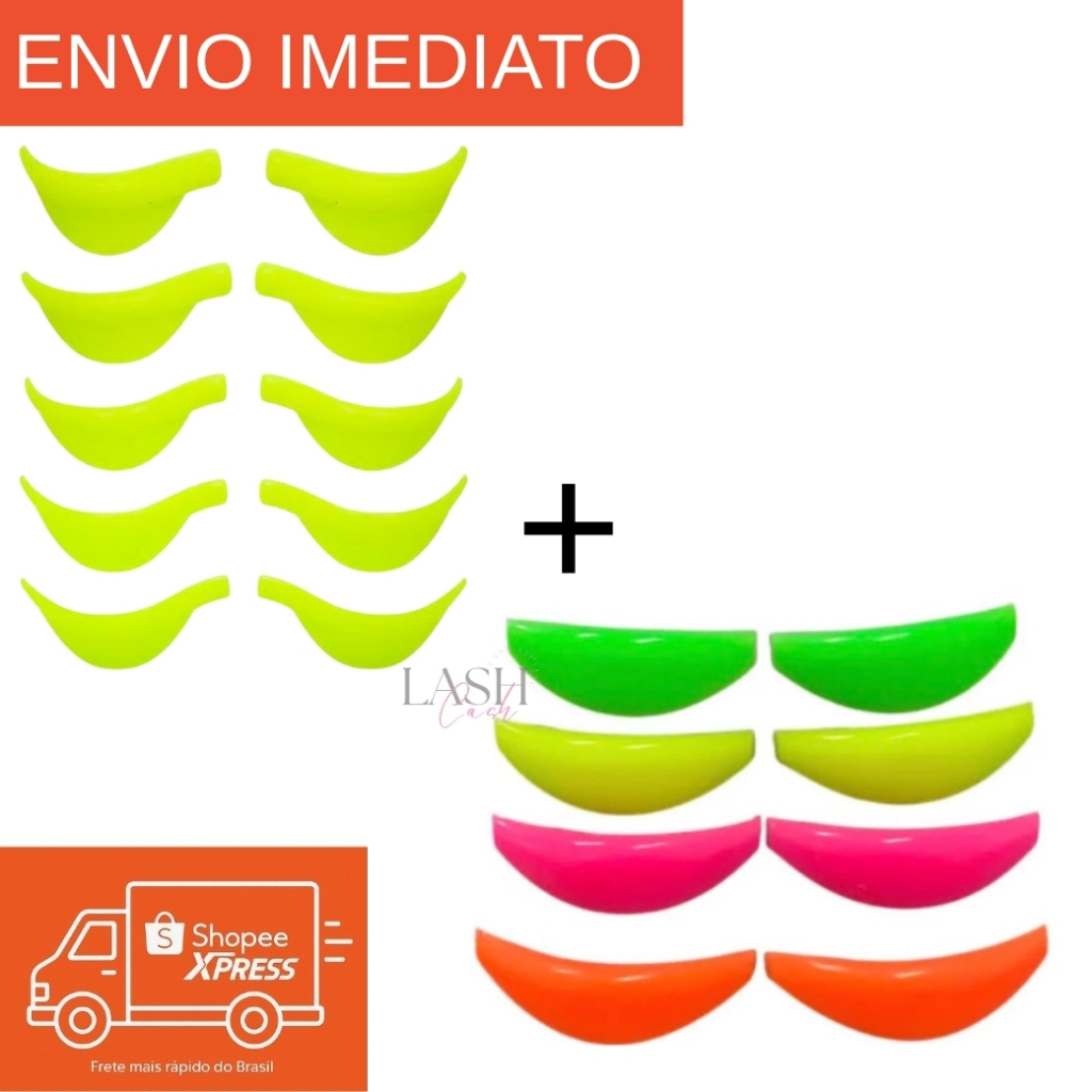 Kit Molde de anatômico russo + Molde infinito Lashlifting 5 pares cada