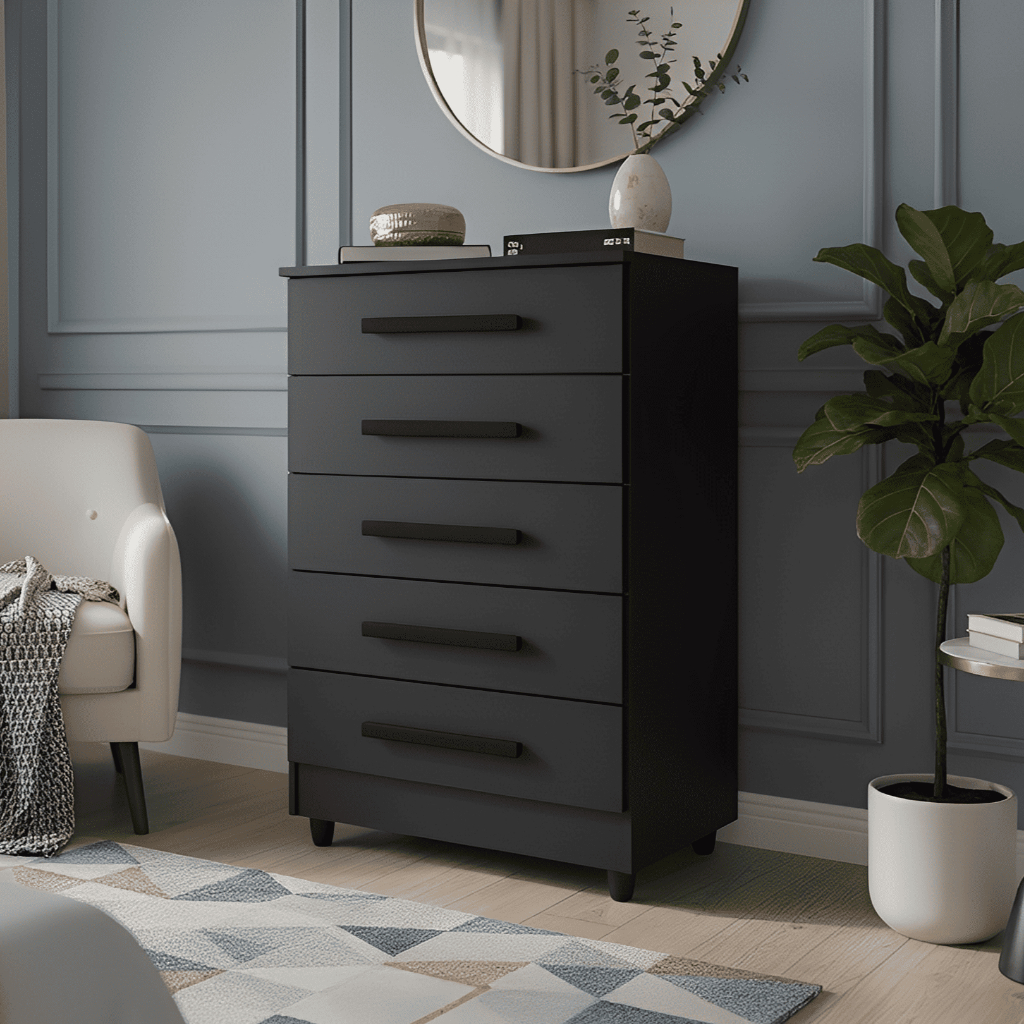 Cômoda Organizadora Guarda Roupa Solteiro Gaveteiro Armário Paola Para Quarto 5 Gavetas em Oferta na Shopee