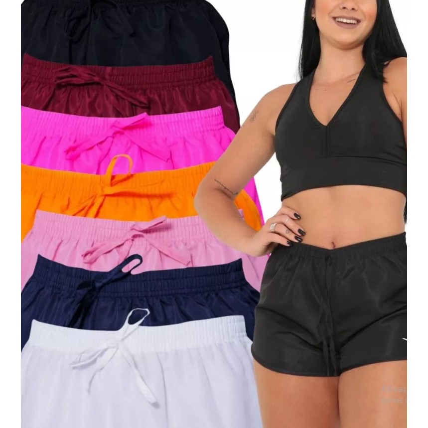 Short Feminino Tactel Esportivo – Leve, Fresco e Confortável para Academia, Corrida e Dia a Dia