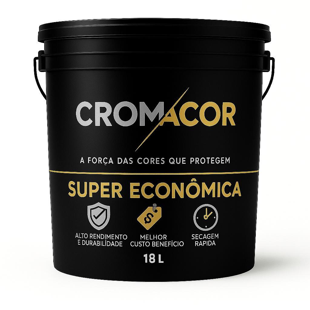 Tinta Econômica CROMACOR 3,6L – Paredes Internas, Acabamento Fosco e Excelente Cobertura em Oferta na Shopee