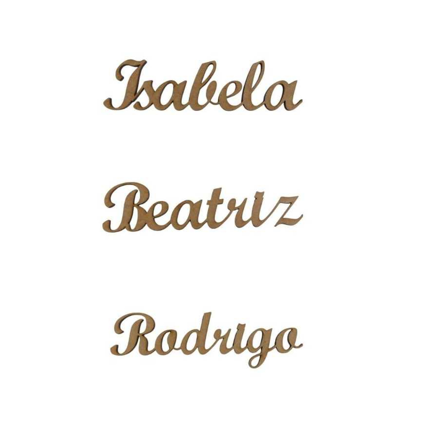 NOME EM MDF PERSONALIZADO em Oferta na Shopee