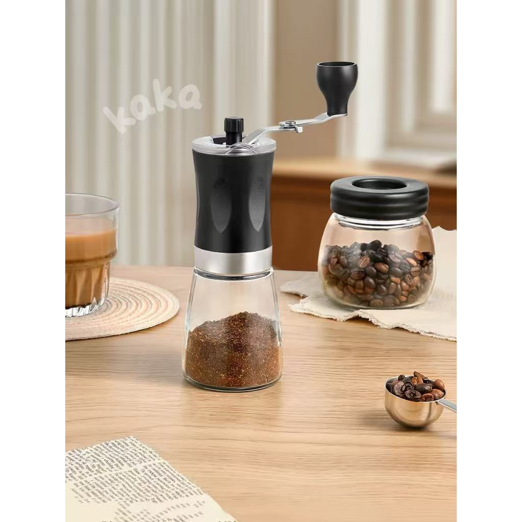 Moedor De Grãos Manual Profissional De Aço Inoxidável e Alumínio Moagem Ajustável Moedor de grãos de café com manivela