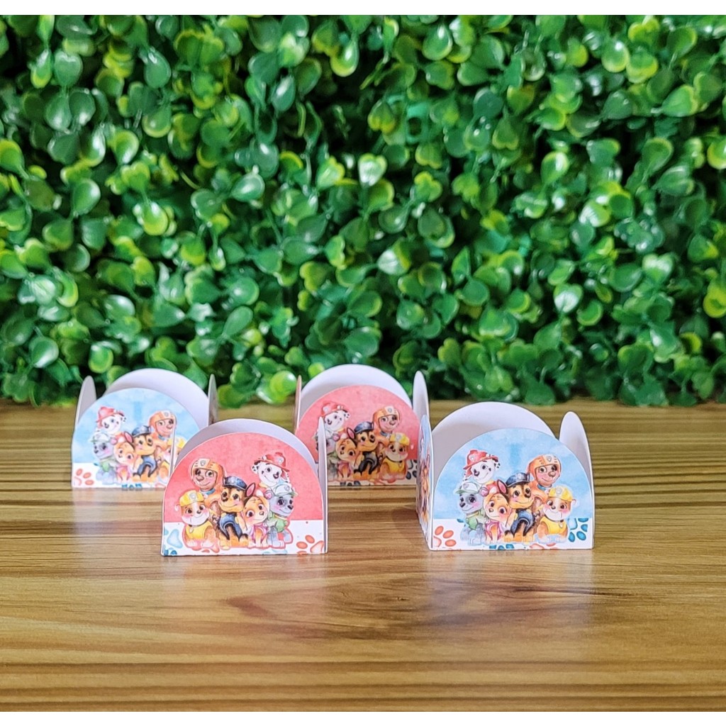Kit Forminhas Para Docinhos - Patrulha Canina Aquarela Menino - Festa Infantil - Lembrancinhas