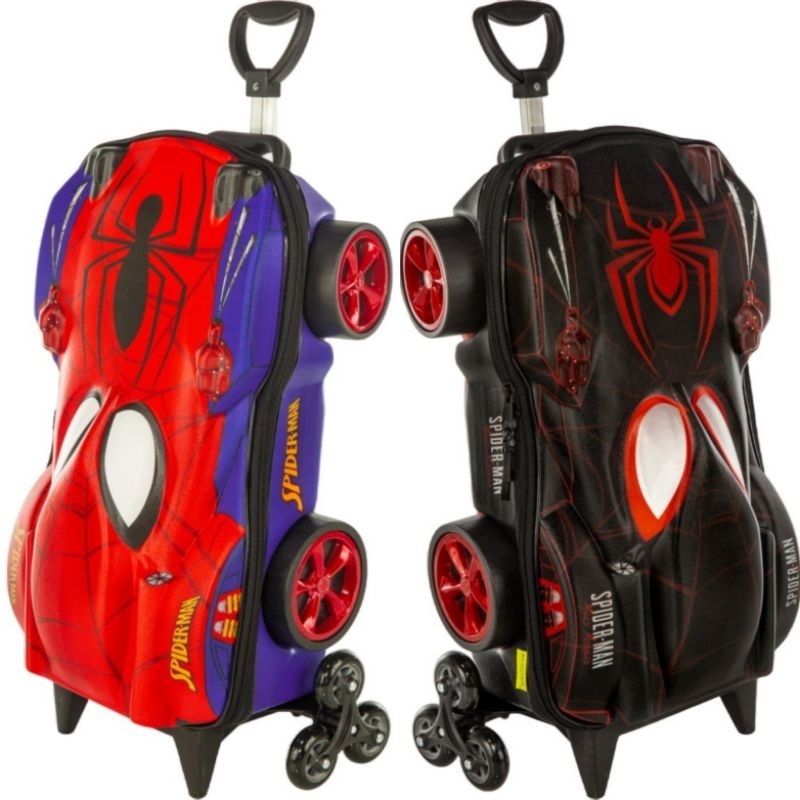 Mala Mochila Infantil Viagem / Escolar Homem-Aranha Spider-Man 3D com Rodinhas – Marvel Oficial