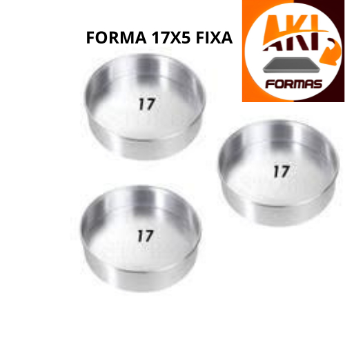 FORMA REDONDA 17X5 FIXA FEITA DE ALUMINIO KIT COM 3 PEÇAS COM NOTA FISCAL (( CX 10 )) em Oferta na Shopee