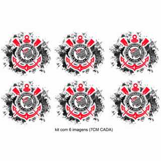 KIT TERMOCOLANTE DTF TÊXTIL *PARA TECIDO* - TIMES PAULISTAS C/6 OU 8 UNID (aprox.7CM ALTURA CADA) em Oferta na Shopee