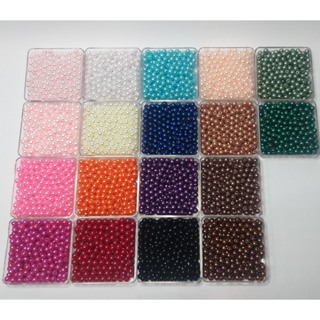 Kit 10 Pacotes 5mm Aproximadamente 1500 Pérolas 100 Gramas Pode Escolher As Cores em Oferta na Shopee