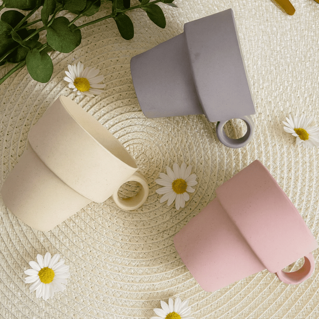 Kit 3 Xícara de Café Expresso Bambu 120ml Sortida Empilhável Sustentável Eco Microondas Freezer Geladeira em Oferta na Shopee