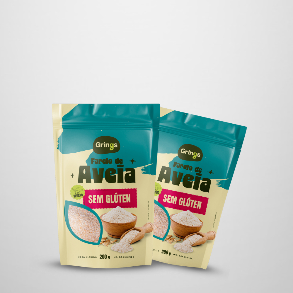 Kit 2x Farelo de Aveia Sem Glúten 200G Grings