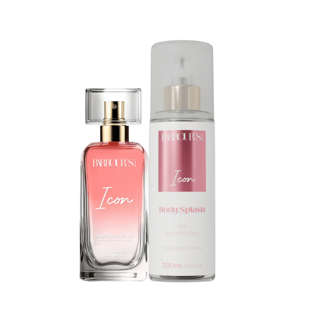 Kit Perfume Capilar 50ml e Body Splash Icon 200ml Barbour's Beauty em Oferta na Shopee
