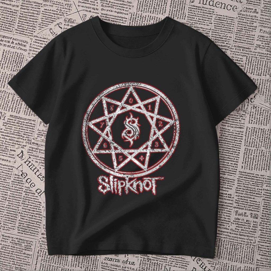 Blusa estampada - banda de rock | Slipknot | pentagrama simbolos | camiseta premium 100% algodão unissex oversized
