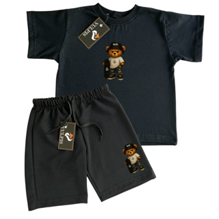 Kit Infantil Camiseta Menino e Short Moletinho Moda Verão em Oferta na Shopee