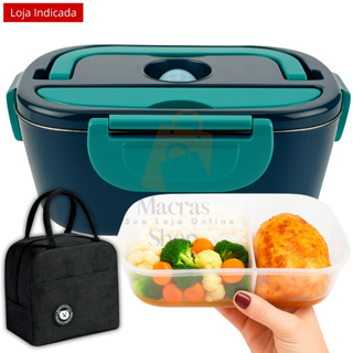 Lancheira Marmita Elétrica C/ Bolsa 1.5L Multi Voltagem 12V 24V 110V 220V  Carro Casa Trabalho em Oferta na Shopee