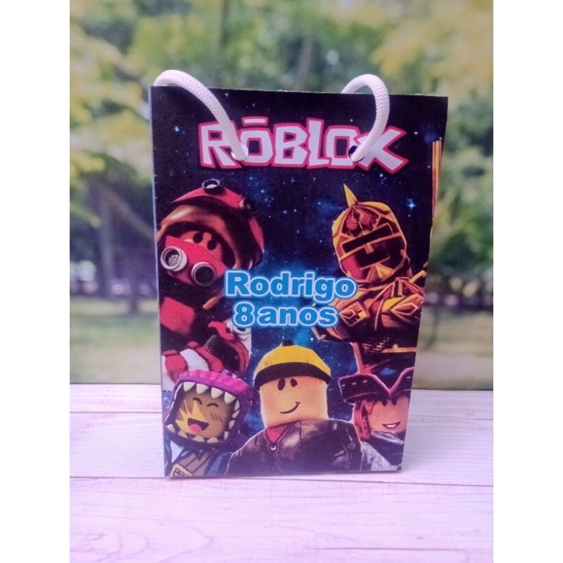 PEGUE E MONTE - Sacolinhas Roblox personalizadas tamanho P/ lembrancinhas - Sacolinhas - Aniversário