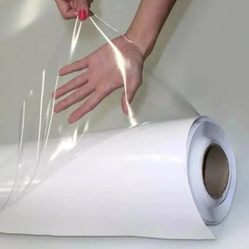 Adesivo Vinil Cristal Transparente P/ Envelopamento Automotivo Moto Impressão Etiqueta Plástico 10m