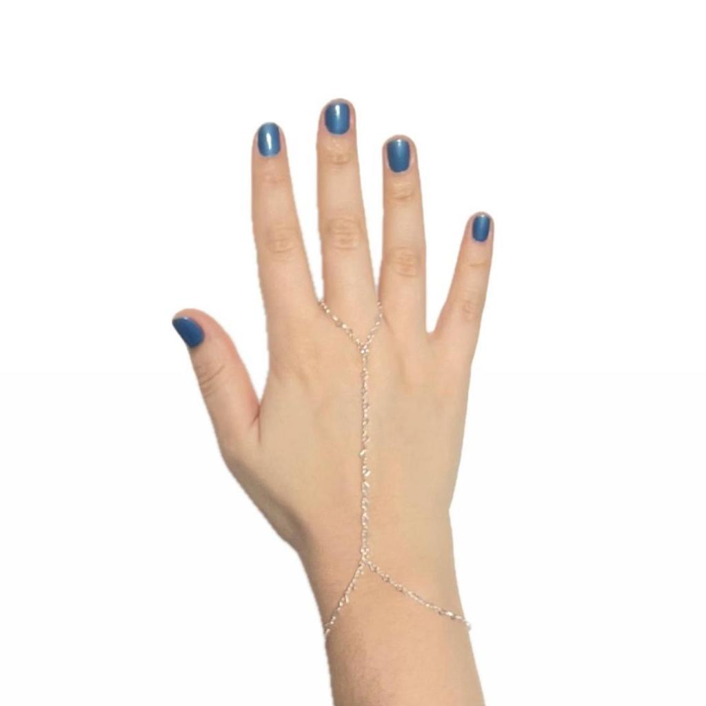 Pulseira de Mão Hand Chain Amor Prata 925 Legitima em Oferta na Shopee