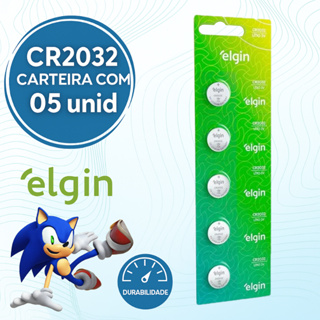 Elgin CR 2032 3v - Blister C/5 em Oferta na Shopee