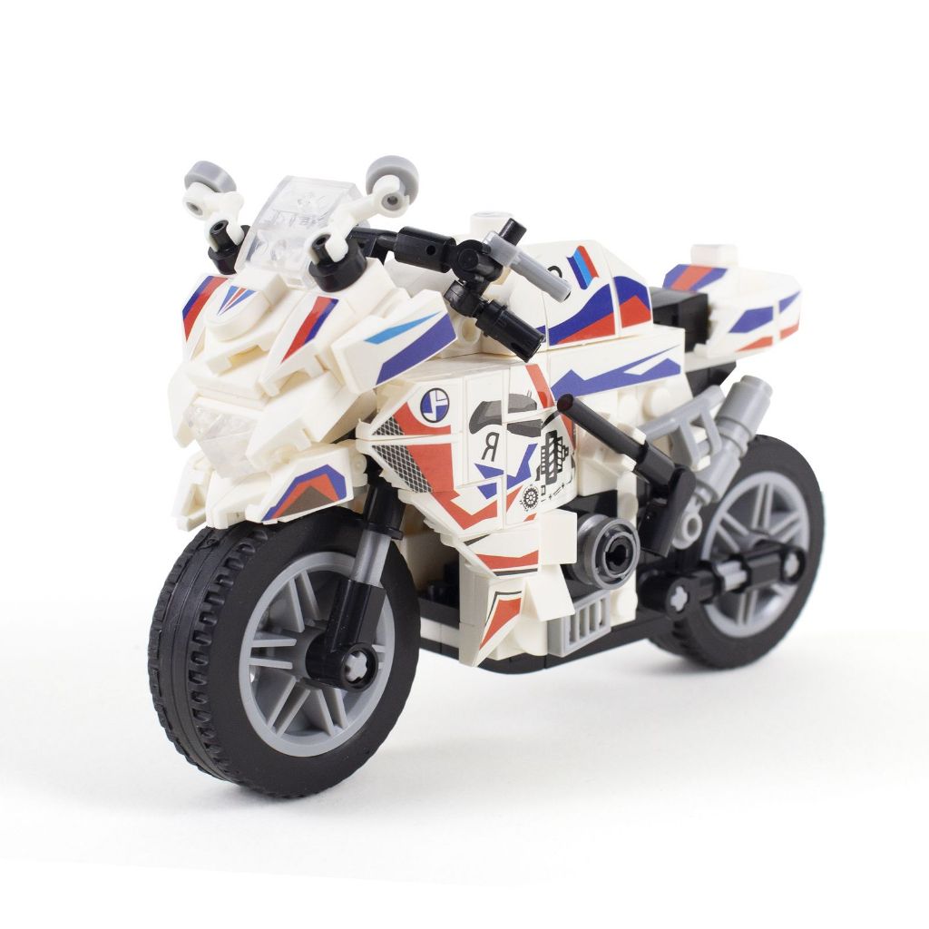 Moto de Montar Speed Locomotive – Blocos Encaixáveis, Modelo Esportivo, Brinquedo Educativo