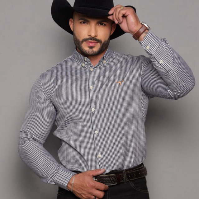 Camisa Xadrez Country Premium Cowboy Manga Longa Lida de Boiadeiro Nova Coleção