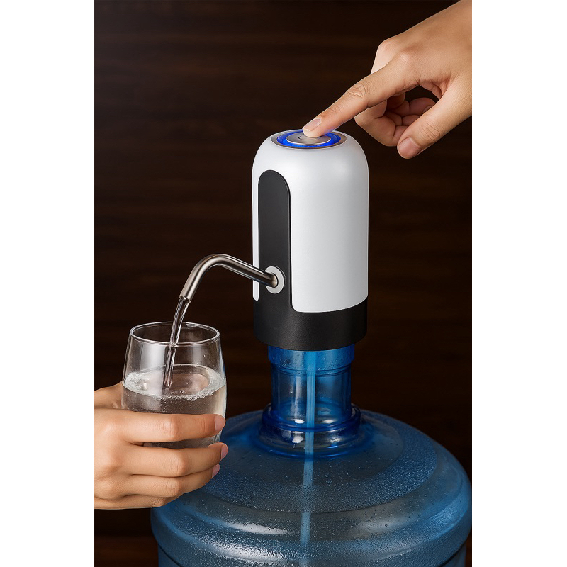 Bomba Elétrica Filtro 20L Para Galão De Água Bebedor Elétrico Com Carregamento Usb