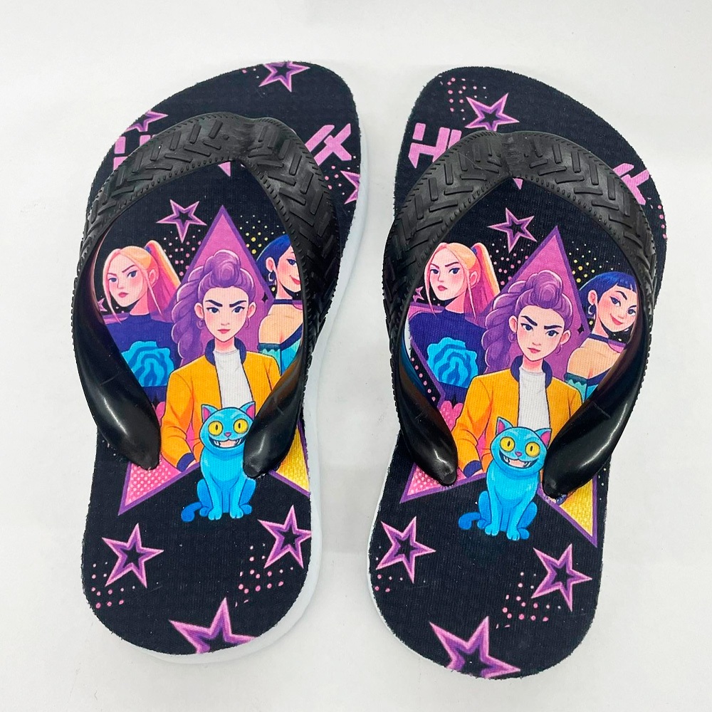 CHINELO INFANTIL ESTAMPADO K POP - PAR em Oferta na Shopee