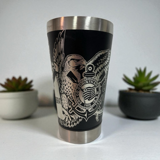 Copo Térmico Personalizado 360° do Corinthians com o Abridor da Tampa Personalizado com Logo e Nome. em Oferta na Shopee