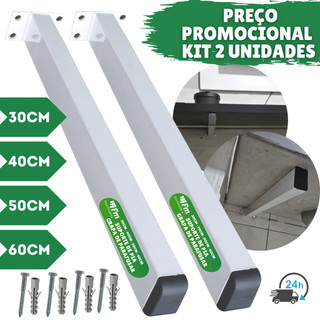 Suporte Para Pia Bancada Tanque Grapa Mão Francesa De Parafusar 2 Unidades + Kit Fixação Completo