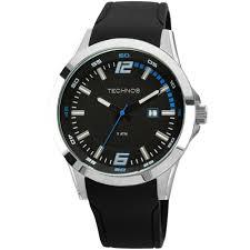 Relógio Technos Masculino Aço inox Pulseira Silicone 2115KPT/8A