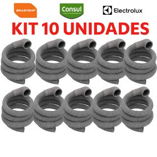 Kit Mangueira Saída de Água Máquina de Lavar 1,80 Metros Reforçada