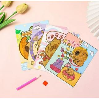 1/3/5PINTURA DE DIAMANTE CAPIVARA DIY DIAMOND PAINTING CRISTAIS FOFA PAPELARIA em Oferta na Shopee