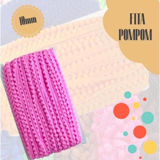 Fita Mini Pompom 10 mm Diversas Cores Passamanaria Aviamento Artesanato Costura - 5, 10, 15 ou 25 Metros em Oferta na Shopee