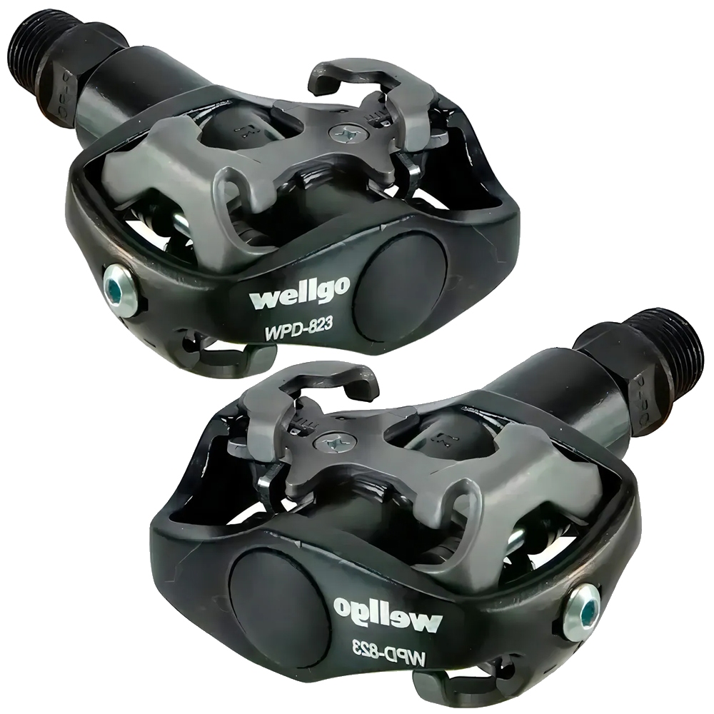 Pedal Clip Wellgo Mtb  Wpd-823 Com Tacos Rosca grossa 9/16