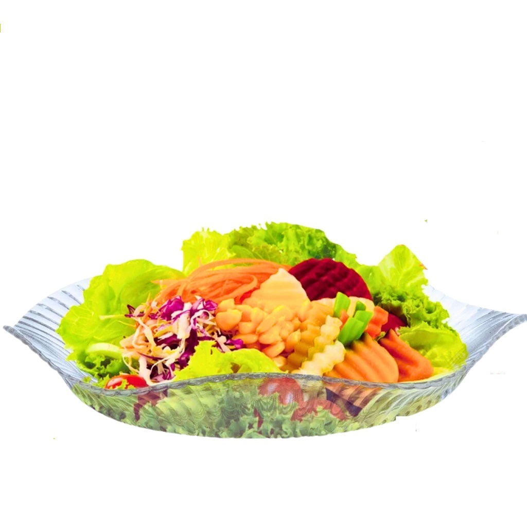 Saladeira De Vidro Redonda Ruvolo Verona Vidro Gourmet