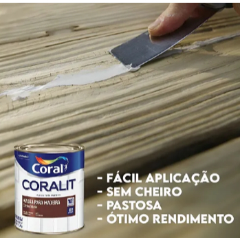 Massa Para Madeira Coralit 1,5kg - Coral